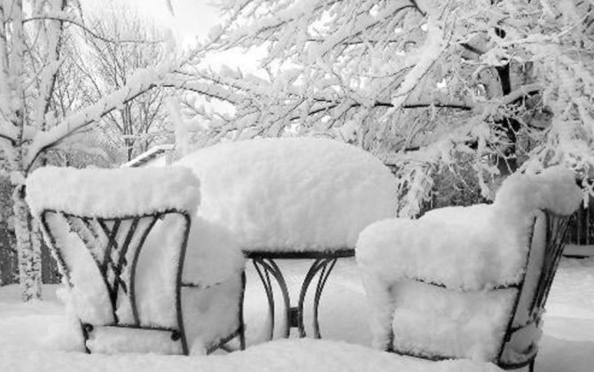 Kəlbəcərə güclü qar yağır - VİDEO