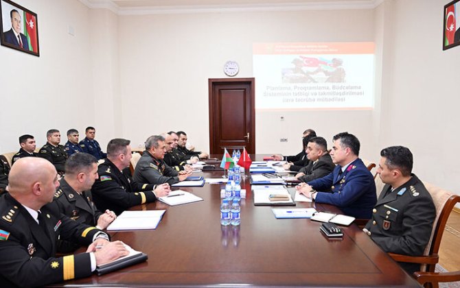 Azərbaycan-Türkiyə Yüksək Səviyyəli Hərbi Dialoq İclası başlayıb - FOTO