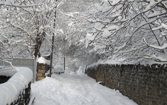 Azərbaycanın bəzi ərazilərinə qar yağır - FAKTİKİ HAVA