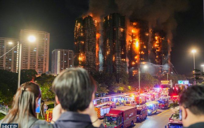 В Гонконге из-за пожара в жилом комплексе погибли 156 человек