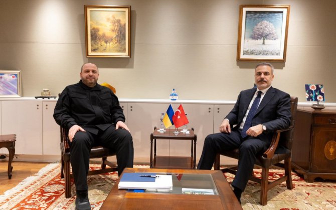 Hakan Fidan Rustem Umerov ilə görüşüb