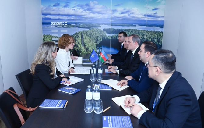 Ceyhun Bayramov NATO rəsmisi ilə regional və beynəlxalq təhlükəsizliyi müzakirə edib - FOTO