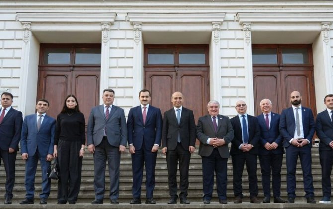 Emin Əmrullayev Gürcüstanın aparıcı ali təhsil müəssisələrinə səfər etdi - FOTO