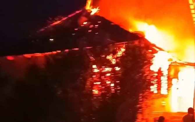 Biləsuvarda fərdi yaşayış evində yanğın olub