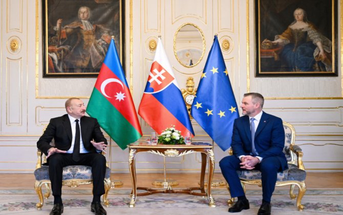 Azərbaycan və Slovakiya prezidentlərinin təkbətək görüşü olub