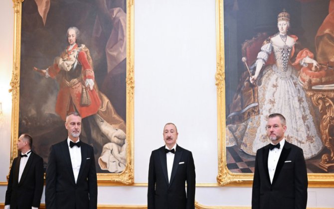 Bratislavada Prezident İlham Əliyevin şərəfinə rəsmi ziyafət verilib - FOTO