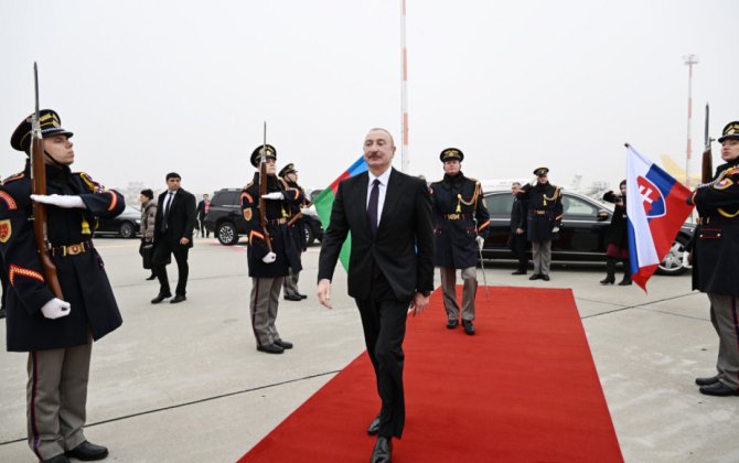 Prezident İlham Əliyevin Slovakiyaya rəsmi səfəri başa çatıb - FOTO