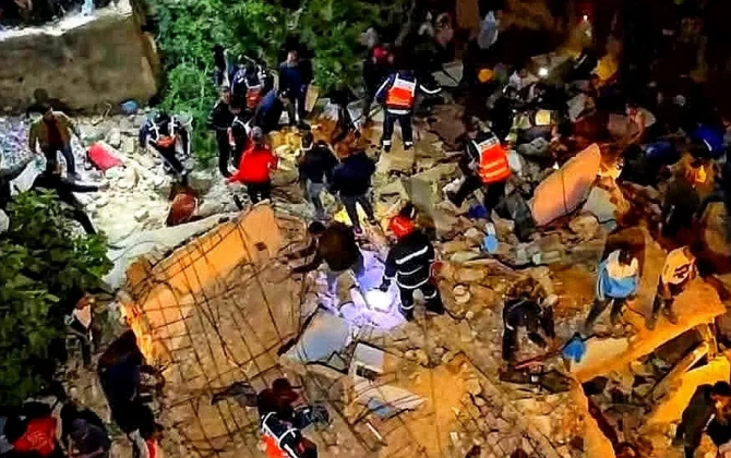 Mərakeşdə iki bina uçub, 22 nəfər ölüb