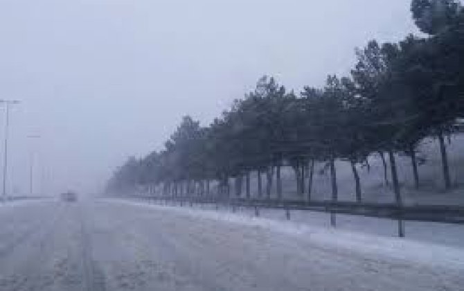 Высота снежного покрова в Нахчыване составила 3 см