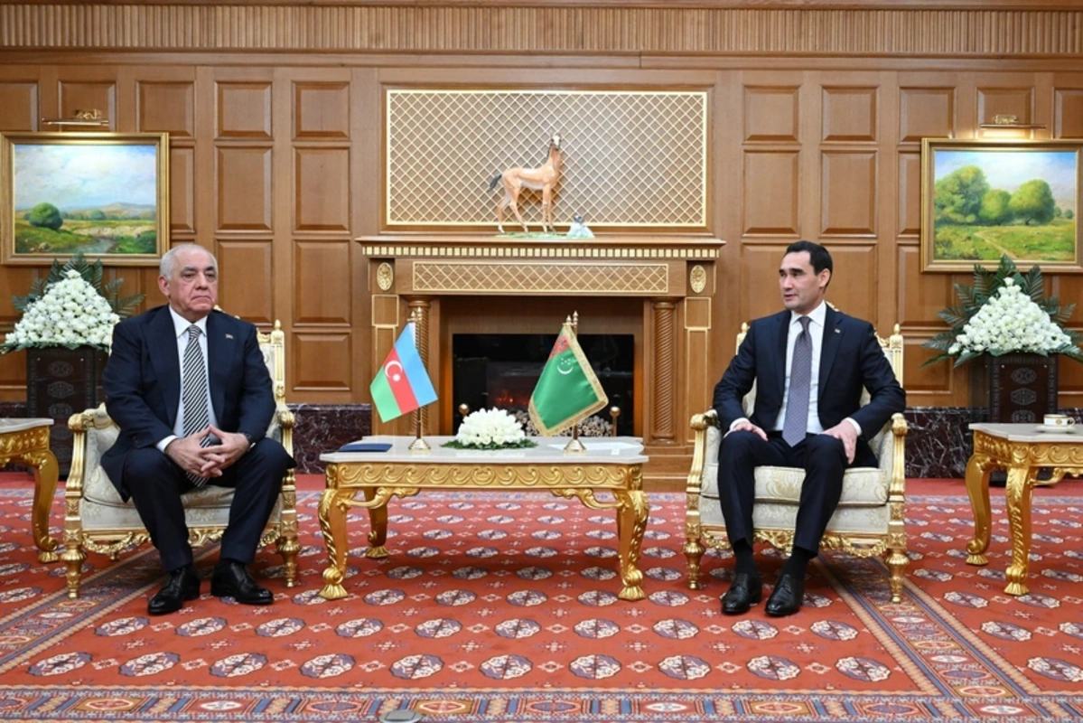 Əli Əsədov Aşqabadda Türkmənistan Prezidenti ilə görüşüb - FOTO