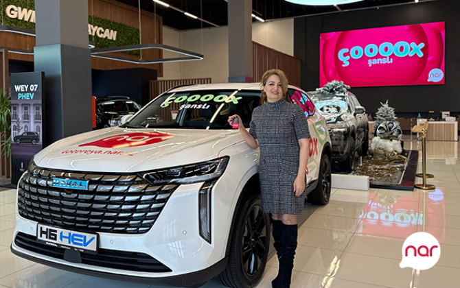 “Nar”ın “Çoox Şanslı” lotereyasında 7-ci avtomobil uduldu