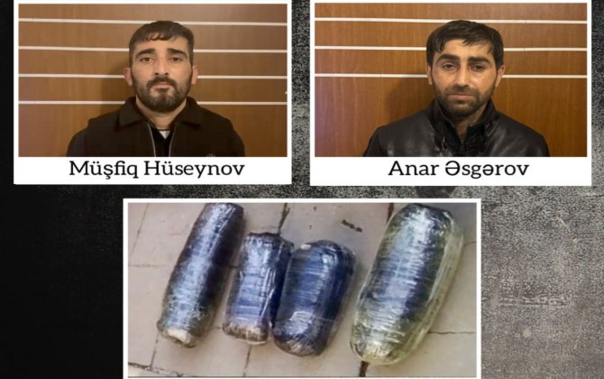Salyanda 9 kq narkotik vasitə satmaq istəyən iki nəfəri saxlanılıb