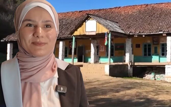 Kəndinə ilk ali təhsilli qadın kimi qayıtdı... - VİDEO
