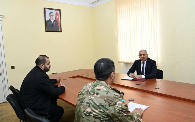 Vüqar Əhmədov Qobustanda vətəndaşlarla görüşdü - FOTO