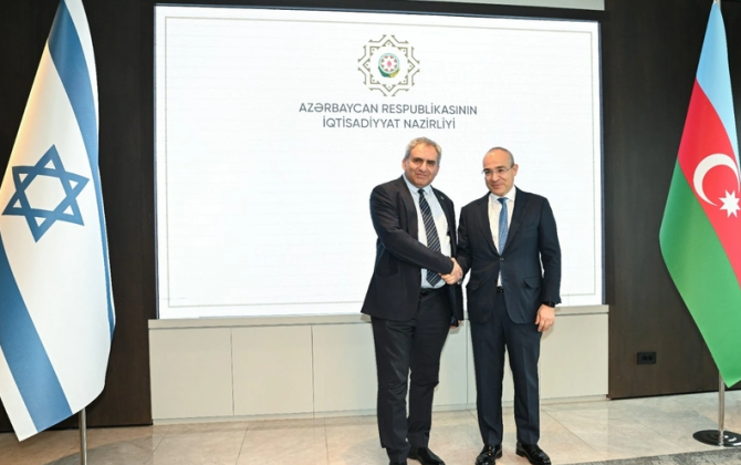 Azərbaycan İsraillə prioritet istiqamətlər üzrə iqtisadi əməkdaşlığın genişləndirilməsini müzakirə edib