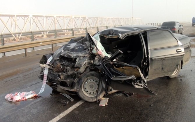 Salyanda AĞIR QƏZA: ölən var - FOTOLAR