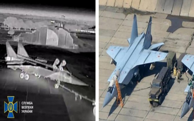 Ukrayna dronları Krım aerodromunda yüz milyon dollarlıq hərbi texnikanı sıradan çıxarıb