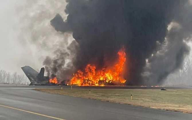 Biznes təyyarəsi qəzaya uğrayıb