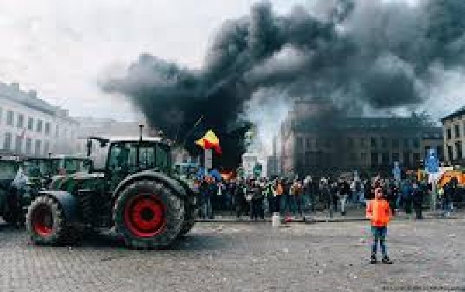 Фермеры провели в Брюсселе протесты против соглашения ЕС-Меркосур