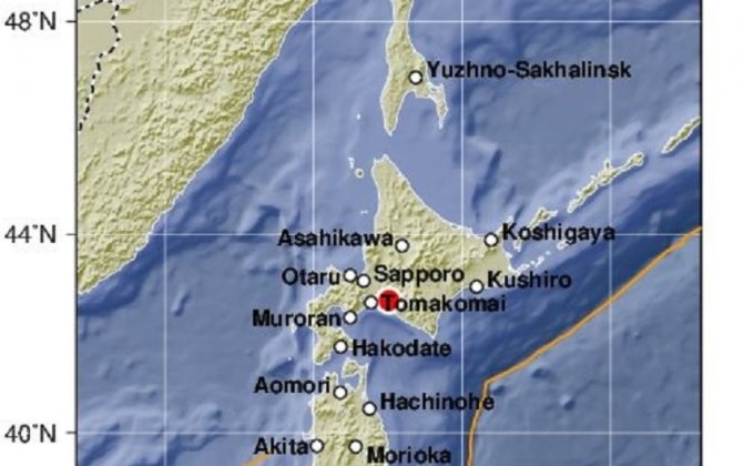 На севере Японии произошло землетрясение магнитудой 5,4