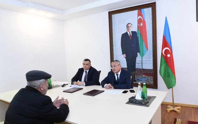 Rövşən Rzayev keçmiş məcburi köçkünlərin müraciətlərini dinlədi - FOTOLAR