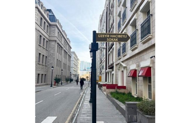 В Анкаре улица названа в честь Узеира Гаджибейли