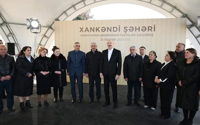 Prezident Kərkicahanda sakinlərlə GÖRÜŞDÜ - YENİLƏNİB