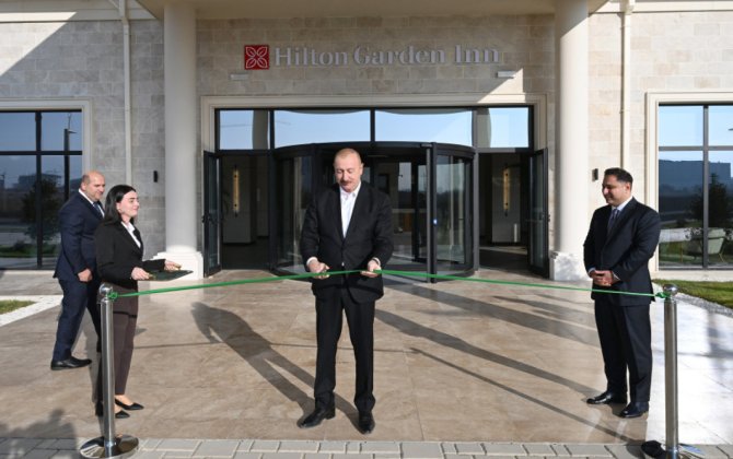 Ağdam şəhərində “Hilton Garden Inn Agdam” hoteli istifadəyə verilib