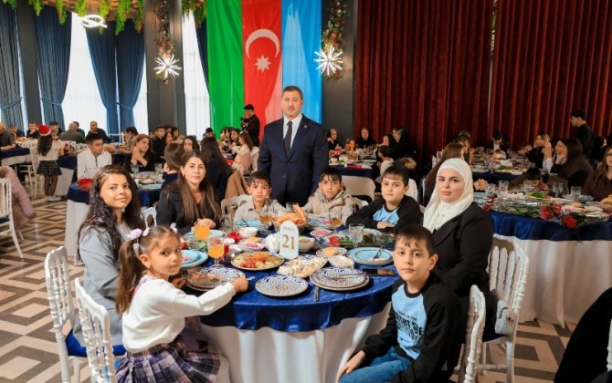 Vətənpərvər iş adamı şəhid və qazi ailələrinin iştirakı ilə “Fateh” adlı Yeni il şənliyi təşkil edib