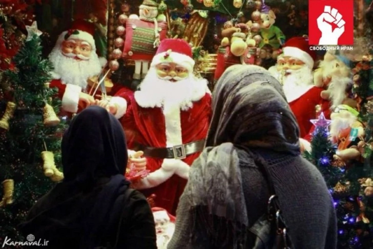 Tehranda Yeni il ab-havası: İşıqlar, musiqi və Santa-Klaus - VİDEO