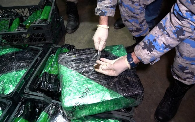 Astara Gömrük İdarəsində 148 kiloqramdan artıq narkotik vasitə aşkarlandı  - FOTO/VİDEO