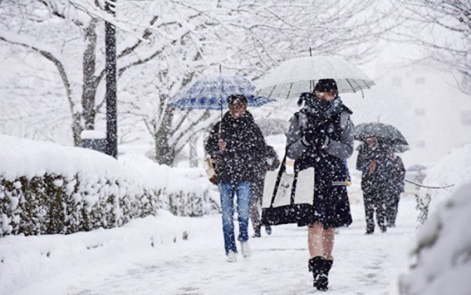 Əksər rayonlara qar yağır - FAKTİKİ HAVA