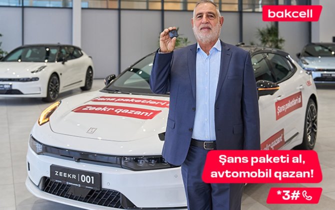 Bakcell lotereyasında 12-ci avtomobil uduldu!