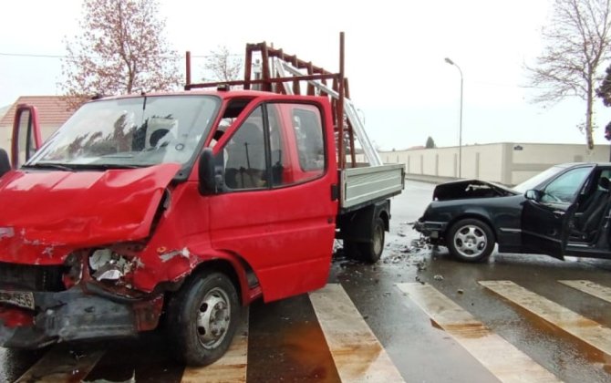 Gəncədə yük avtomobili 