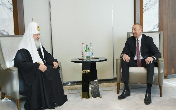 Patriarx Kirill Prezident İlham Əliyevi təbrik edib