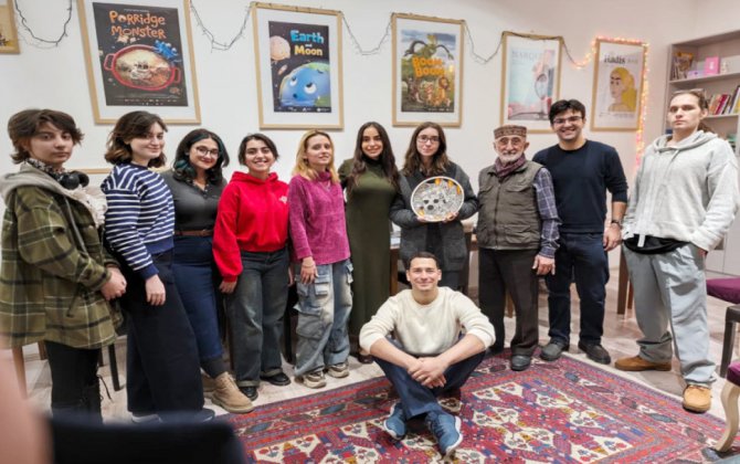 Leyla Əliyeva “ANİMAFİLM Studio”nun qonağı olub - FOTO