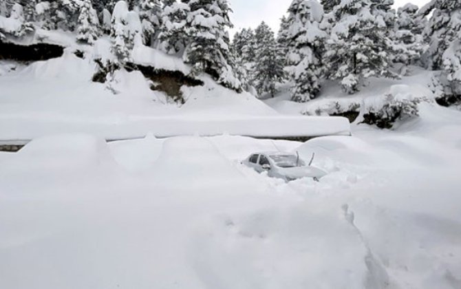 Azərbaycanın bu ərazilərində qarın hündürlüyü 35 sm-ə çatdı