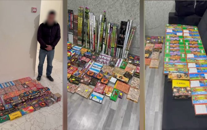 Bakıda 803 qutu pirotexniki vasitə aşkarlandı - VİDEO