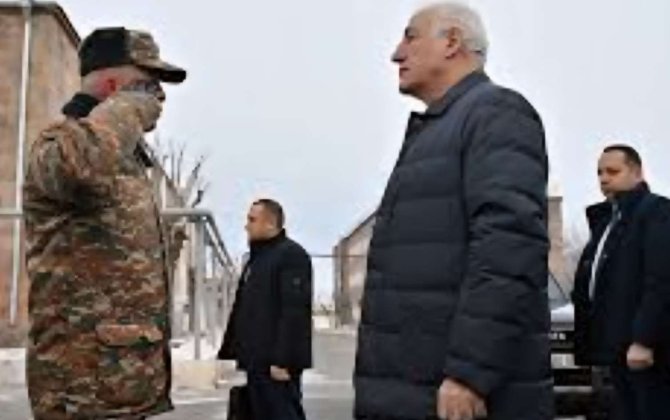 Ermənistan prezidenti sərhədə gəldi