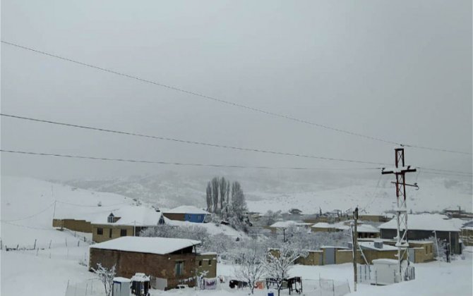 В горных селах Джалилабадского района выпал первый снег