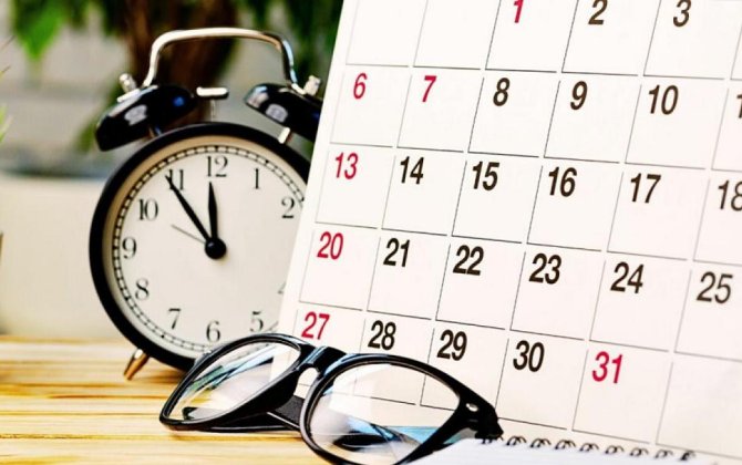 Martda 13 qeyri-iş günü olacaq