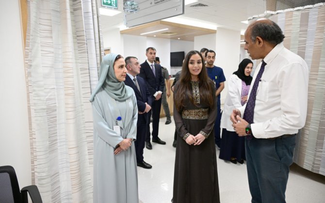 Leyla Əliyeva Maskatda Xərçəngin Kompleks Müalicəsi və Tədqiqatı Mərkəzini ziyarət edib - FOTO