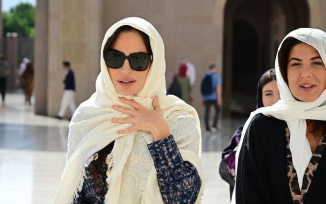 Leyla Əliyeva Maskatda Sultan Qabus Böyük Məscidini də ziyarət etdi - FOTO