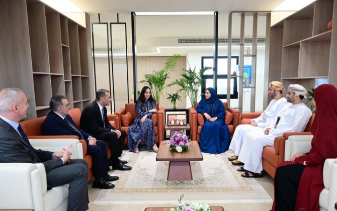 Leyla Əliyeva Maskatda Omanın Kiçik və Orta Müəssisələrin İnkişafı Qurumunun sədri ilə görüşdü
