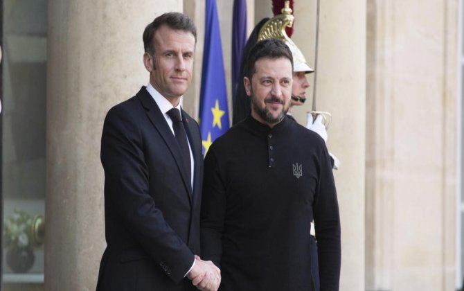 Zelenski və Makron “İstəklilər Koalisiyası” gündəliyini müzakirə edib