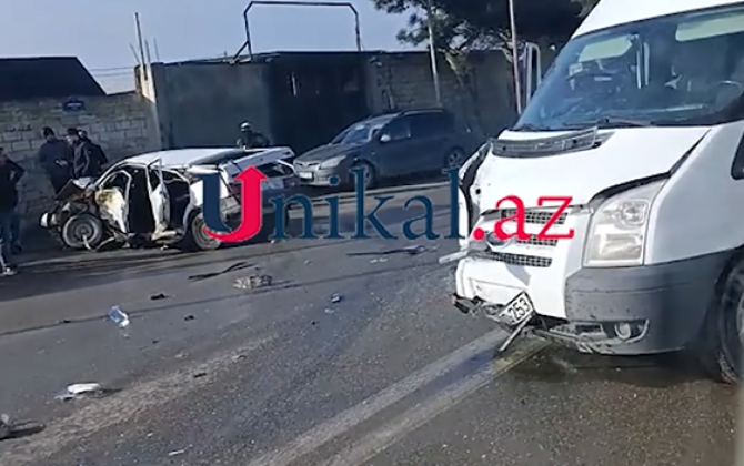 Paytaxtda zəncirvari qəza - VİDEO