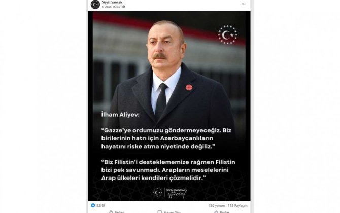 Türkiyə cəmiyyəti Prezident İlham Əliyevin Qəzza ilə bağlı mövqeyi təqdir edir - FOTO