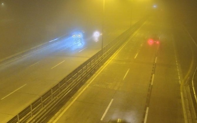 Dumanla əlaqədar Zığ dairəsi-Hava Limanı yolunda sürət həddi endirilib