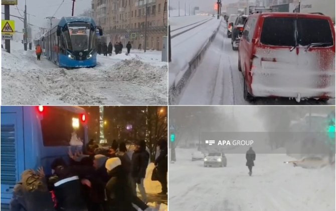 Снежная буря парализовала жизнь в Москве, въезд в столицу из регионов заблокирован-ВИДЕО