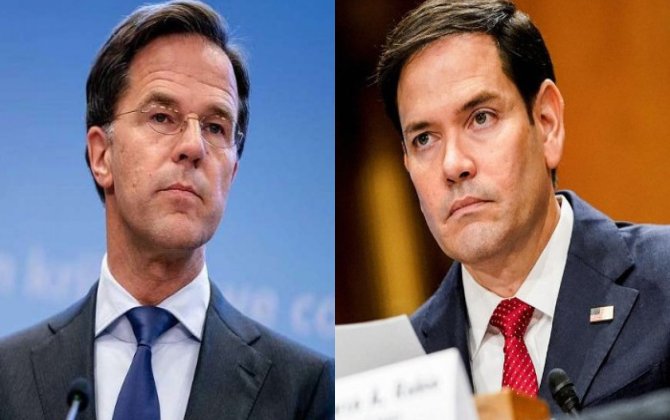 Rubio Rutte ilə Ukraynadakı böhranı müzakirə edib